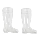 Cusstally 2 x 580 ml Bierglas Das Boot Bierkrug für Bars