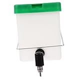 FRCOLOR Automatischer Transparenter Haustier wasserspender mit Metallhalterung Auslaufsichere Hygienische Kaninchentränke für Meerschweinchen Chinchilla Ratten Hängend Langlebig und