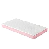 HOBBYGARDEN - Kinderbett-Matratze - Matratze für Kinderbett - Baby Matratze - Komfortable Kindermatratze - 120X60 cm, rosa