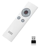 August LP200 Schnurloser Presenter mit Highlighter & Shortcuts Laserpointer für PPT/Präsentation/Keynote/Prezi - 15m Reichweite, USB Empfänger- Fernbedienung kompatibel mit Windows Mac OS & Linux-Weiß