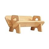 pistro Tischregal aus Holz, Platzsparendes Bücherregal 40x18.5x17cm (16x7.3x6.7 inch), Freistehend für Schreibtisch, Küche & Home Office