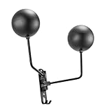 Uonlytech Doppelter Helmhalter aus Edelstahl Wandmontage Motorradhelm Halterung Wand Huthalterung für Helme Hüte Schals Platzsparend Installieren Multifunktional für Motorrad Zubehör