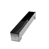 patisse 13923 – Backform für Holzscheite, quadratisch, Mini-Format, Edelstahl, 30 x 4,5 x 4,5 cm, silberfarben