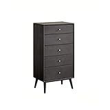 Zephyria Rustikale Bauernhofkommode mit fünf Schubladen, Kommode mit 5 Schubladen, Kommode aus Holz für Schlafzimmer, Aufbewahrungskommode für Flur, Eingang, Schrank, zur Aufbewahrung des