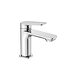 BELZ Wasserhahn Bad,Waschtischarmatur Einhandmischer Armatur Waschbecken mit Auslauf Höhe 84 MM,Wassersparend, Energiesparend,Chrom