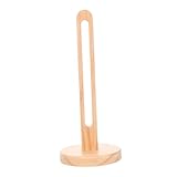 HEALEEP Holz Papierhandtuchhalter Freistehend aus Massivem Kiefernholz Platzsparend ohne Bohren Multifunktionaler Küchenrollenhalter für Küche und Bad Organisierte Aufbewahrung von