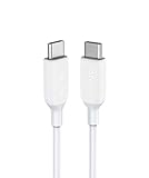 Anker Powerline III USB C auf USB C Kabel, 90cm langes blitzschnelles Ladekabel mit 60W Power Delivery PD für iPad Mini 6. Gen, MacBook Pro 2020, iPad Pro 2020, Galaxy S21 S10 S9 Plus, Pixel, usw.