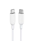 Anker PowerLine III USB C auf USB C Kabel, blitzschnelles Ladekabel 60W, 90cm lang für iPhone 16/15 Serie, MacBook Pro/Air, iPad Pro/Air, Galaxy S24, Pixel, Switch, LG und mehr