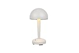 lightling LED Tischleuchte Mendi, Tischlampe, Lichtfarbe einstellbar, USB-C Anschluss & Ladestation inkl., 4 Fach Touch, Höhe 30 cm, Ø 15,5 cm, warm grey