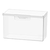 syayw Behälter für Wattestäbchen aus Baumwolle für Reisen – kleine Aufbewahrungsbox für Halsketten | Transparenter Stempel, tragbar, Schmuck und Zubehör aus Wattestäbchen, mehrfarbig, groß