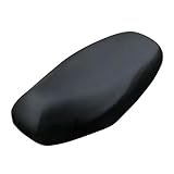 Sitzbankabdeckung, Motorrad Sitzbankbezug, Motorrad Roller Moped Sitzbezug, Sitz Motorradbezug Leichte Sitzbezug Outdoor Wasserdicht Regen Staub UV Schutz, 58 x 77 cm, schwarz