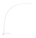 Trio Leuchten Bogenleuchte Shanghai 427511801, Metall Weiß matt, inkl. 18 Watt LED, Fußdimmer