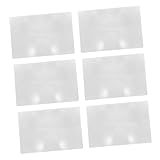 SEWACC 6 Stück Ultra Dünne Seitenlupe Fresnel Linse Klare Optische Für Senioren Bücher Karten Zeitungen Kleine Schrift Lesen Ohne Augenbelastung