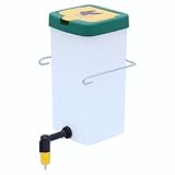 Agrarflora Kükentrinkflasche 1 Liter - Kleintiertränke mit Bügelhalterung - Kükentränke mit Klappdeckel - Nagertränke mit Tränkenippel - Nippeltränke für Kaninchen, Küken und Kleintiere