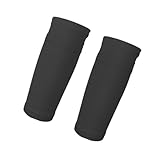 Zambuph 1 Paar Fußball Schienbeinsocken mit Tasche, Sport Beinstütze, Wadenärmel, Fußball Pads, Schutzhülle für Spiele im Freien, Schwarz/M