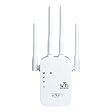 Internet WLAN-Extender, Internet-Booster, 1200 Mbps, stärkerer WLAN-Extender, Dualband-Netzwerk-Router mit 4 Ports, 5 GHz/2,4 GHz, größere Abdeckung als je zuvor