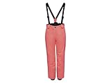 CrivitPro Mädchen Skihose mit Ortungssystem Wassersäule 10.000mm (122-128, Rosa)