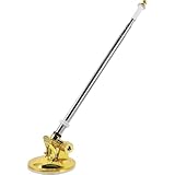 TEHAUX Verstellbarer Edelstahl Saugnapf Fahnenmasthalter Ausziehbar Wetterfest für Auto Motorrad Fahrzeug Geeigneter Stabiler Fahnenstockhalter für Glatte Oberflächen