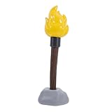 Amosfun Simulationsbrenner Künstliches Brennholzspielzeug Taschenlampe Leuchtstab Fackelspielzeug Für Kinder Flackernde Flammen Leuchtende Flammenlose Fackel Lagerfeuer-requisiten Plastik