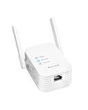 BrosTrend WLAN Bridge, WLAN to LAN Adapter mit LAN Anschluss 300Mbit/s 2,4GHz Band, RJ45 Ethernet in WiFi Umwandeln, Universal WLAN LAN Adapter für Drucker, TV, PC, Xbox, IP Kamera, Spielkonsole