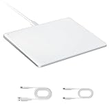 seenda Verbessertes Trackpad, glatte Glasoberfläche mit Multi-Touch, Aluminium, schlankes USB-Kabel, Win/Mac-Touchpad mit hochpräziser Navigation für Windows 10/11 Computer und iMac, MacBook Air/Pro,