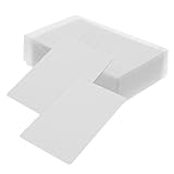 WOONEKY 50 Stück Blanko Metall Visitenkarten Aluminium Sublimation DIY Karten für Gravur Stempel Langlebig Rostfrei Hochwertige Praktische Werbekarten