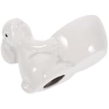 PAMINGONO Keramik Eierbecher Hasenform Weiß Bruchfest Farbecht Stabiler Eierhalter für Osterdekoration und Küche