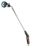 Gardena Premium Gießstab: Robuste Gartenbrause zur Bewässerung und Reinigung, 90 cm lang, 3 Strahlarten, Einhandbedienung, Frostschutz (18336-88)