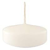 28 Schwimmkerzen - Durchmesser 5 cm - 5,5 Stunden Brenndauer - Farbe Weiß - Cereria Di Giorgio