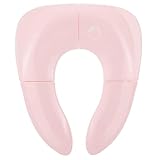 Faltbarer Reise Toilettensitz Kinder Unterwegs: Sitzverkleinerer Toilette Kloaufsatz Toiletten Kinderklo WC Sitz Rutschfest stabil klappbar, sicher und bequem (Rosa)