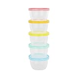Badabulle Badabowls Aufbewahrungsbehälter für Babybrei - 5er Set, 250ml Füllmenge, auslaufsicher