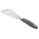 CANIGHT Edelstahl Fischspatel Schlitzspatel Für Grill Und Pfanne Ideal Zum Wenden Von Grillkä Burger Und Steak Robustes Grillwerkzeug Für Optimale Handhabung Und Langlebigkeit