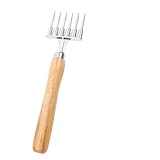 JECOMPRIS Aluminiumlegierung Eiscrusher mit Holzgriff Ergonomischer Eisschneider für Cocktails Langlebiges Barzubehör für Barkeeper Einfache für Zuhause und Profi Einsatz