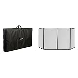 Fame Audio DJ Screen, DJ Tisch-Set mit Tasche, Tragbare DJ Ausrüstung, Professionelles DJ Equipment Set