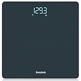 Homebuds Digitale Personenwaage, Hohe Präzision Zugesichert durch professionelle waage personenpersonen fabrik SEIT 2001,LED Anzeige und Step-On, 3*AAA Batterien enthalten, 182kg/400lb, Blau