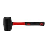 KFGISD, 8/12/16/24 oz Hochleistungshammer Gummihammer Doppelseitiger Haushalts-Minihammer Multifunktionshammer Handwerkzeug Holzhammer,Gummihammer(8oz)