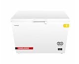 Corberó CCHH30024E Gefrierschrank, 287 L, elektronische Steuerung mit Display, LED-Licht, Griff und 1 Innenkorb, 4 Rollen, 40 dB, Weiß