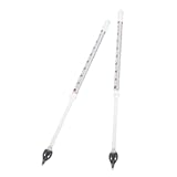 WEKADRIN 2 Stück Teiliges Glas hydrometer Ahornsirup Zucker Messgerät Brix Skala Dichtemesser für Wein Bier Flüssigkeiten Präzise Süße Messung Langlebig