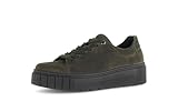 Gabor Damen Low-Top Sneaker, Frauen Sneaker,bequemlichkeit,extra,fersen-Riemen,gefuettert,gesundheits-Schuhe,laessig,Oliv/Forest,40.5 EU / 7 UK
