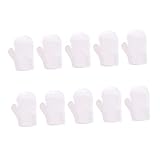 DOITOOL 1 Set 10 Stück Für Peeling-Seitige Luffa-Reinigungs-Spa-Peeling-Weiß-Kinder-Haut-Männer-Entferner-Handschuhe