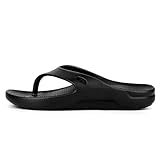 BARFULKER Flip Flops Damen Zehentrenner Leicht Zehenstegpantolette Bequeme Badelatschen Rutschsicher Sommer Beach Sandalen Duschlatschen für Strand Schwimmbad Pool Sauna（Schwarz,38 EU）