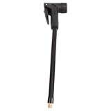 Klanata 2-in-1-Reifenfüller-Verlängerungsschlauch, 20 cm Luftpumpen-Adapterrohr mit Griff für Reifenventile im US- und französischen Stil
