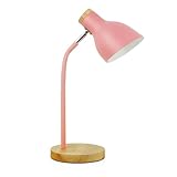 himmel Schreibtischlampe,Einstellbare Metall Tischlampe,Kinder Tischlampe für Schlafzimmer,Wohnzimmer,E27Socket Lesen neben Lampe(rosa)