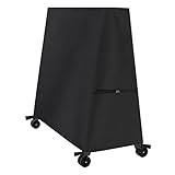 Fenghome Abdeckung für Tischtennisplatte, Wasserdicht Tischtennisplatte Schutzhülle mit Reißverschluss Und Schnalle Reißfest 420D Oxford-Stoff Tischtennisplatte Abdeckung -160x（25-70）x165cm (Schwarz)