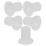 MOTHNUR 5 Silikon Ersatzdichtungen für Isolierbecher Auslaufsichere Becherdeckel in Weiß Kompatibel mit Sport Trinkflaschen Temperaturerhaltend und Langlebig