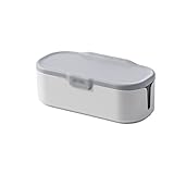 JINGYAN Zuckerdosen Salt and Pepper Spice Jar Seasoning Organizer Box Three Grid Spices Storage Rack Kitchen Canister Sets(B)