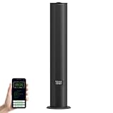 Smart Scent Air Machine, 500ML Bluetooth Aromatherapie Diffusor, Wasserlose Kondensation Verneblung, 1500m³ Abdeckung, Kommerzielle Duftmaschine Öl Diffusor für Zuhause, Hotel Schwarz
