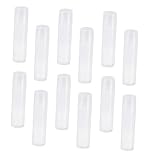 HAPINARY 25St Lippenbalsamtube rundrohr Empty tubes Hand-made lip balm White caps Lippenbalsam-Tuben leer durchsichtige Behälter für Lippenbalsam Lippenstift Tube leere Lippenbalsambehälter