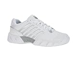 K-Swiss Performance Damen Bigshot Light 4 Carpet Tennis Shoe, White/Highrise/Silver, 39.5 EU