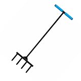 Anwicar Rasenlüfter Arbeitsbreite 31 cm - Rasenspecht Aerifizierer - Vertikutierer Hand - Aerifizierer für Rasen - Handvertikutierer Schwarz 103x31x13cm